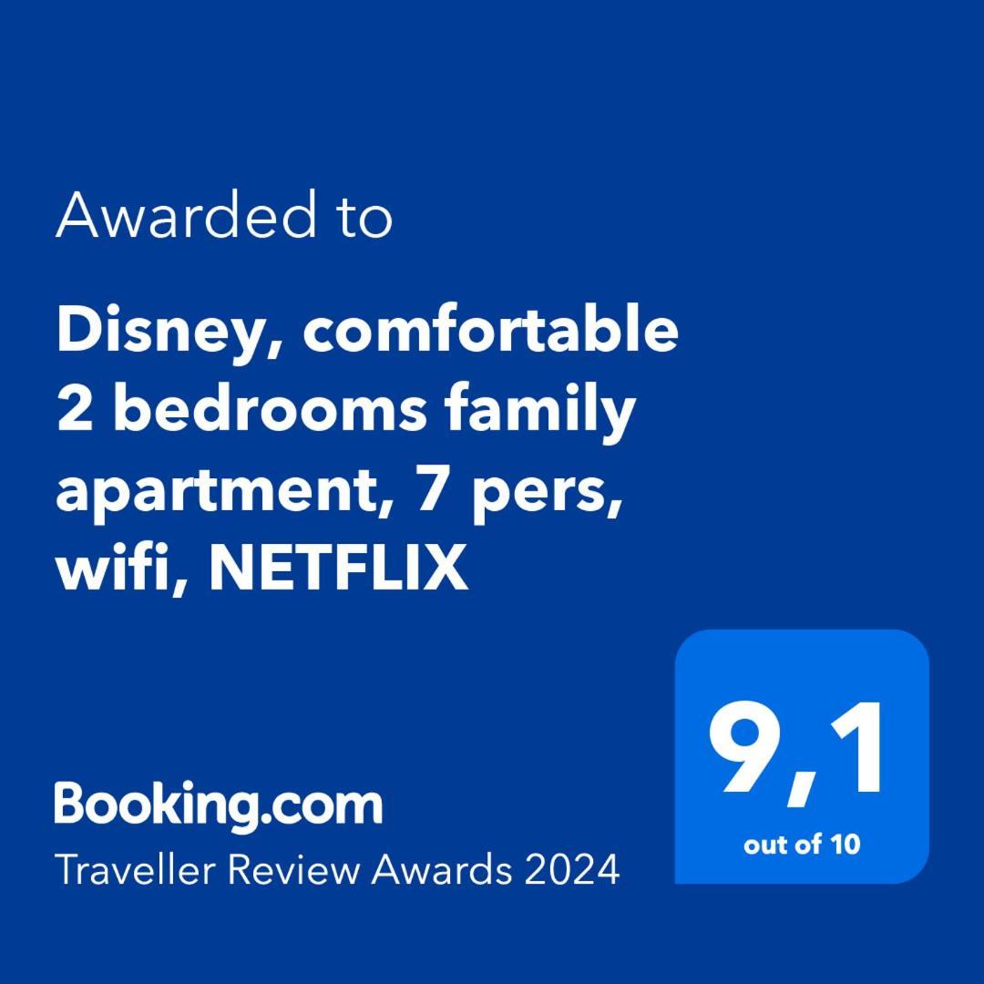 Disney, Comfortable 2 Bedrooms Family Apartment, 7 Pers, Wifi, Netflix Chessy  Exteriör bild